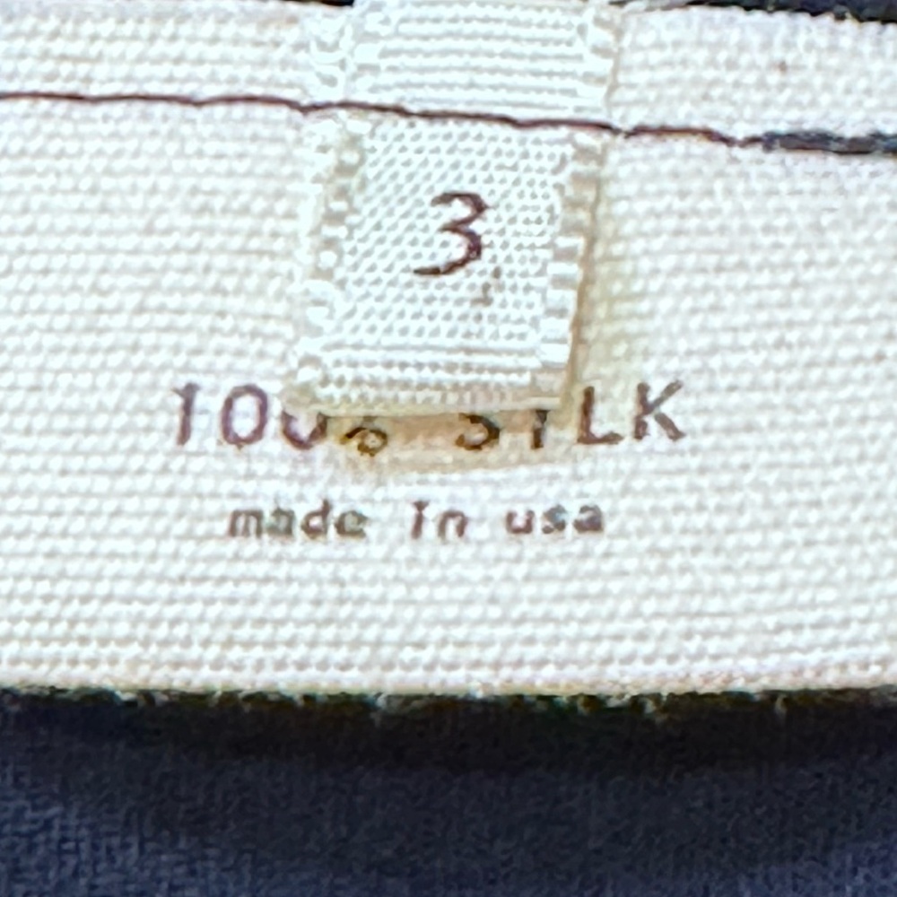 NWT L’Agence 100% sheer silk T-back navy camisole-3 - Picture 6 of 8